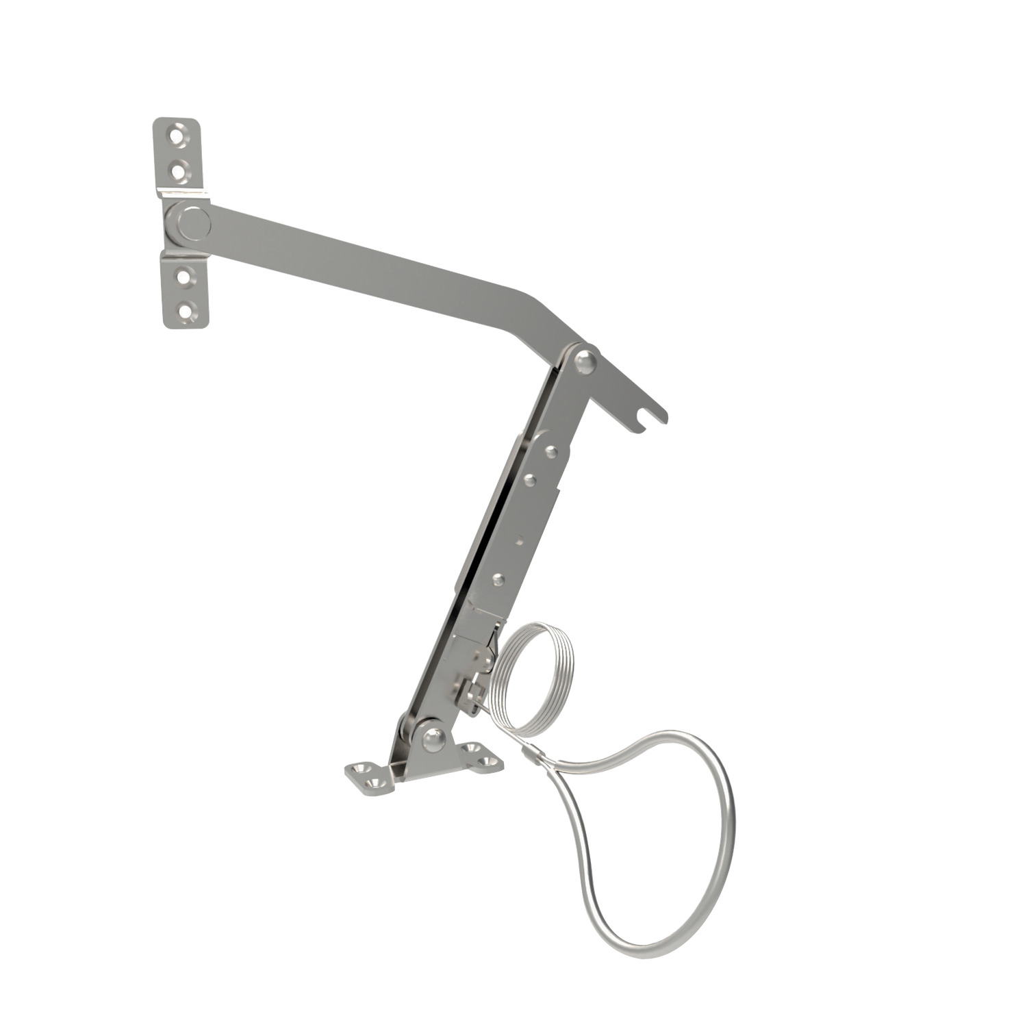 Door Stays - Heavy Duty This is made for heavy duty horizontal door applications. Made from Stainless Steel. Right and Left versions are available, with or without lock release wire.