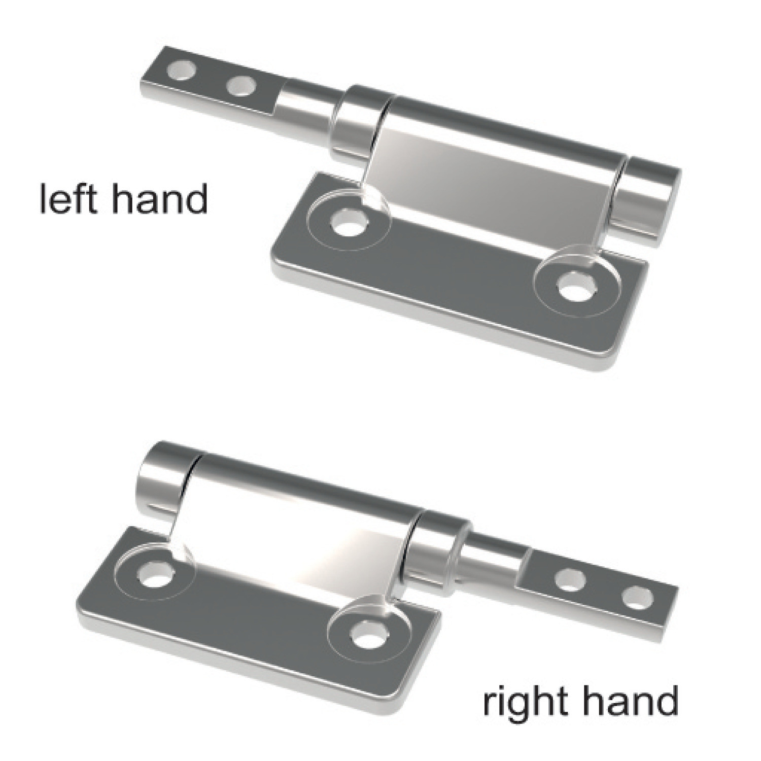 Friction Hinges Asymmetric torque friction hinges. Right and left hand available.0,0 - 4,5 Nm.