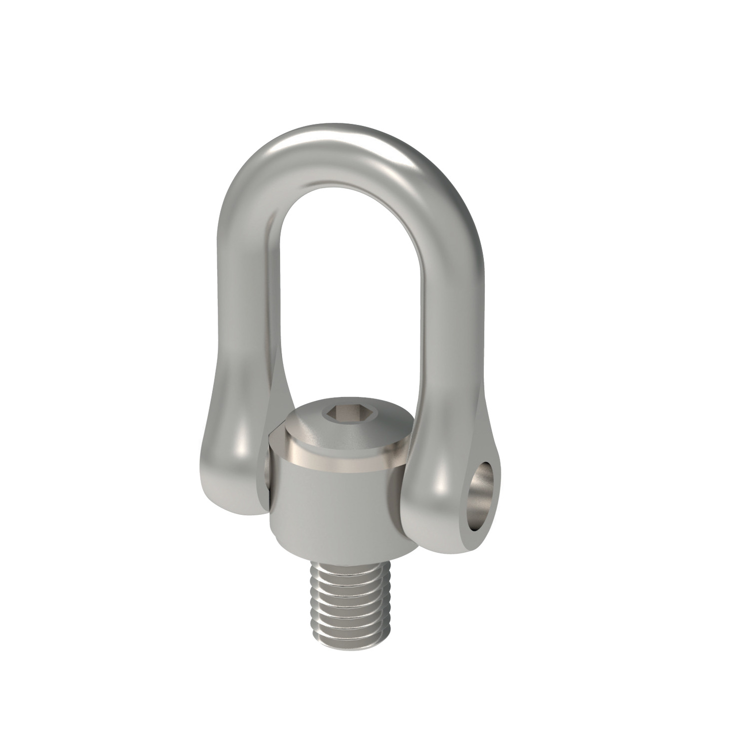 63210.W0030 Stainless double swivel lifting ring M30 High tensile steel - M30x3,5