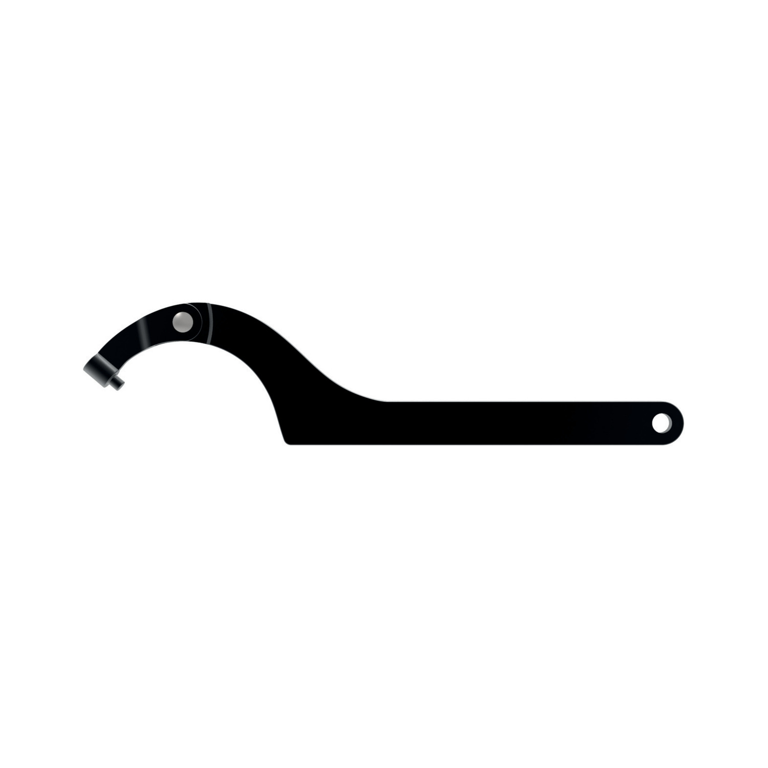 95151.W0061 Hook Spanners, With Pin Nose - Steel. Blackened - 35-60 - 5,0 - 175