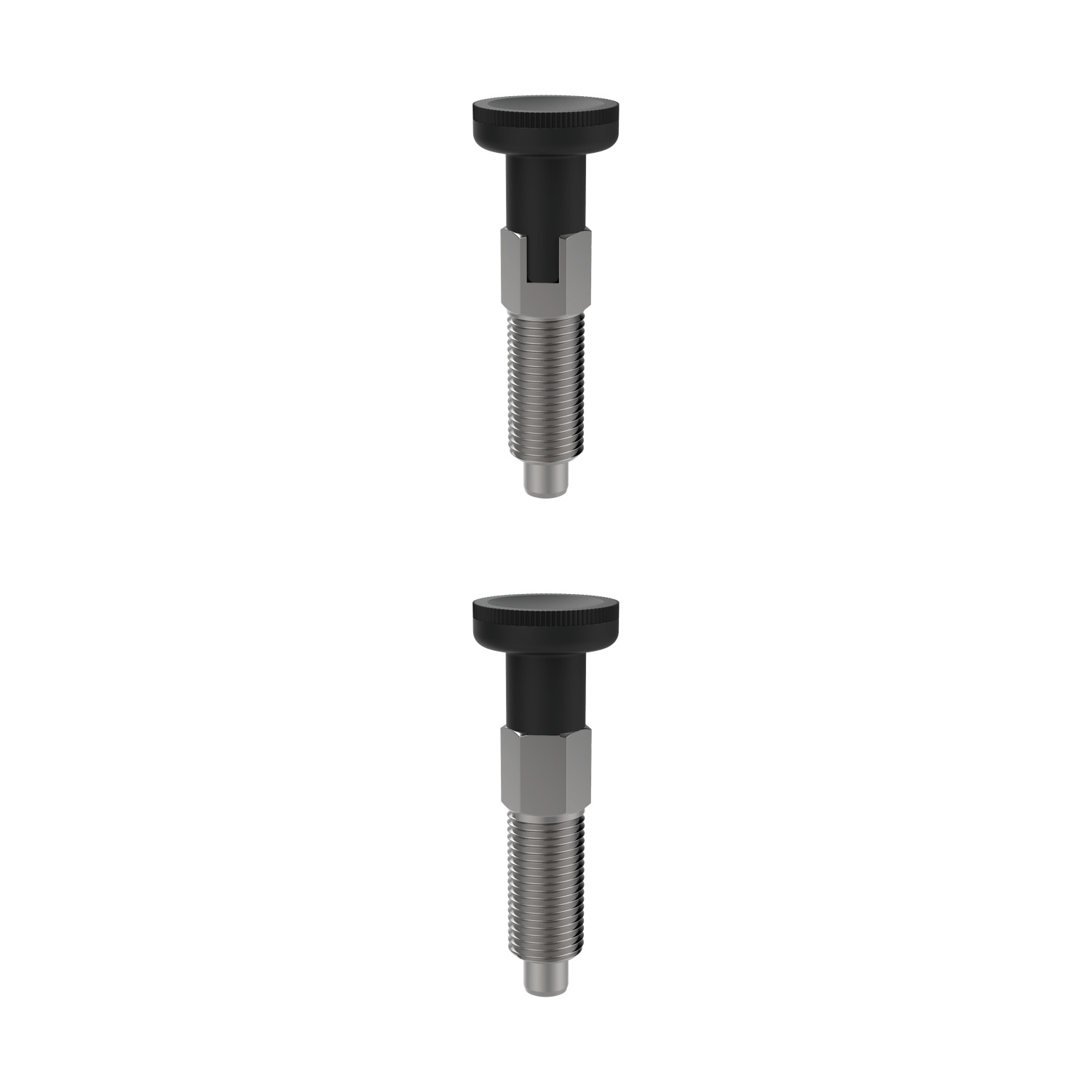 Index Plungers - Pull Grip Index plungers are ideal for quick and simple manual indexing purposes.