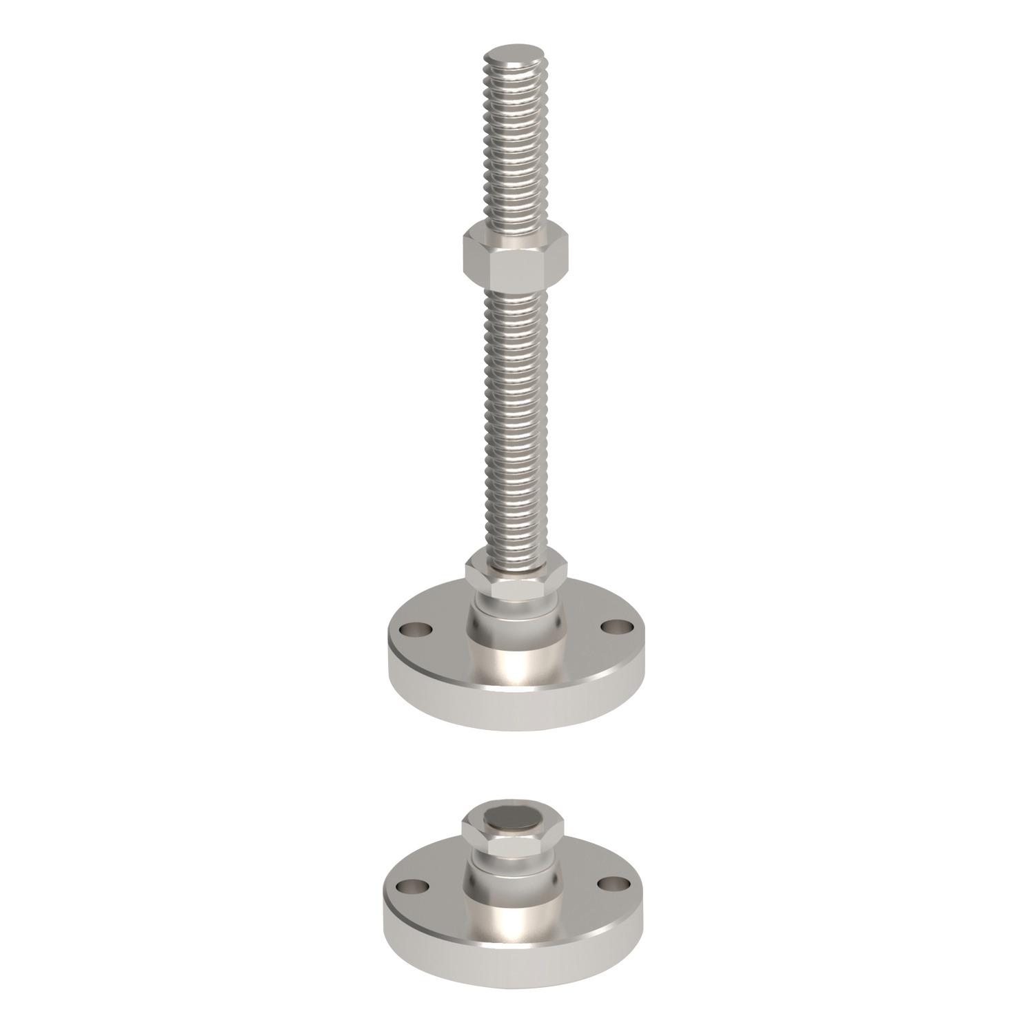 Levelling Feet - Bolt Down, Heavy Duty Our 34713 range features bolt down pads as well as a full assembly of heavy duty bolt down Machine Feet.