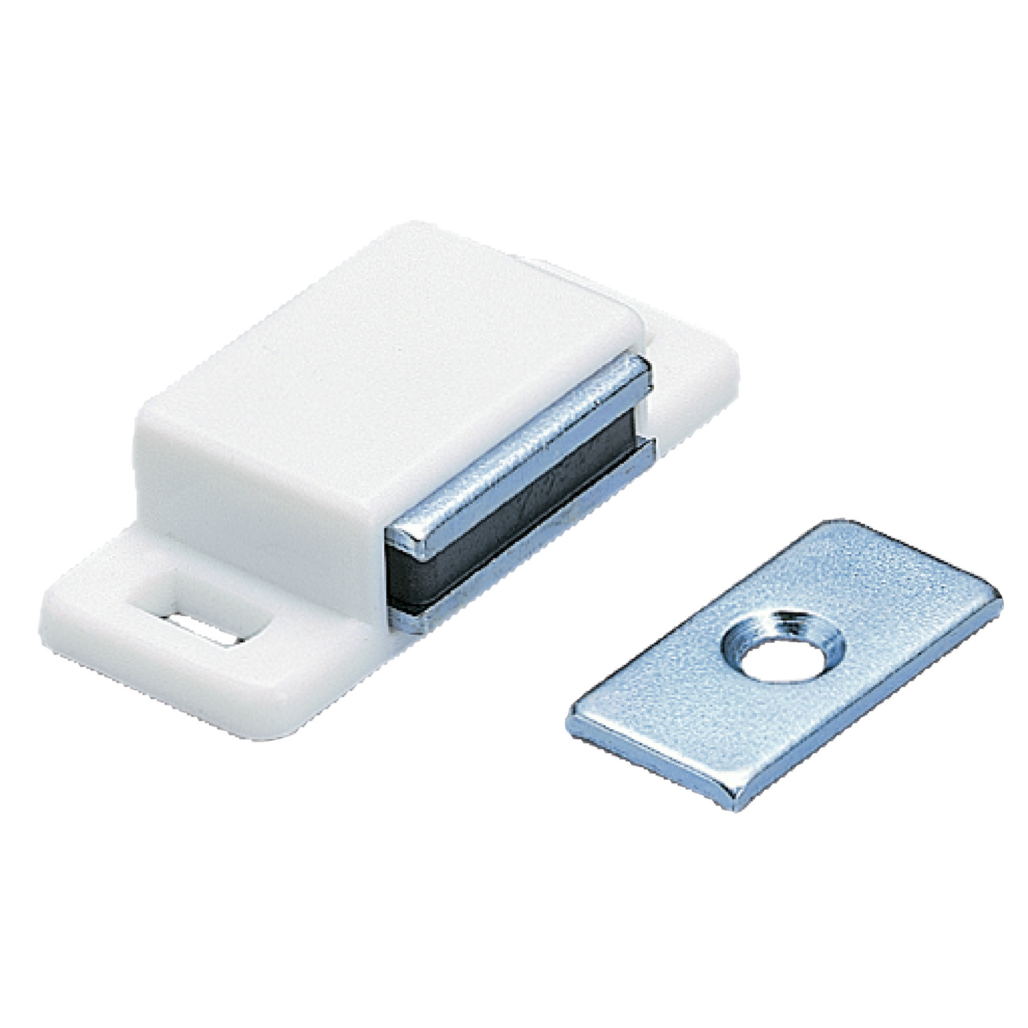 Magnetic Catches Sturdy magnetic catch in plastic housing, hold access panel and covers closed.