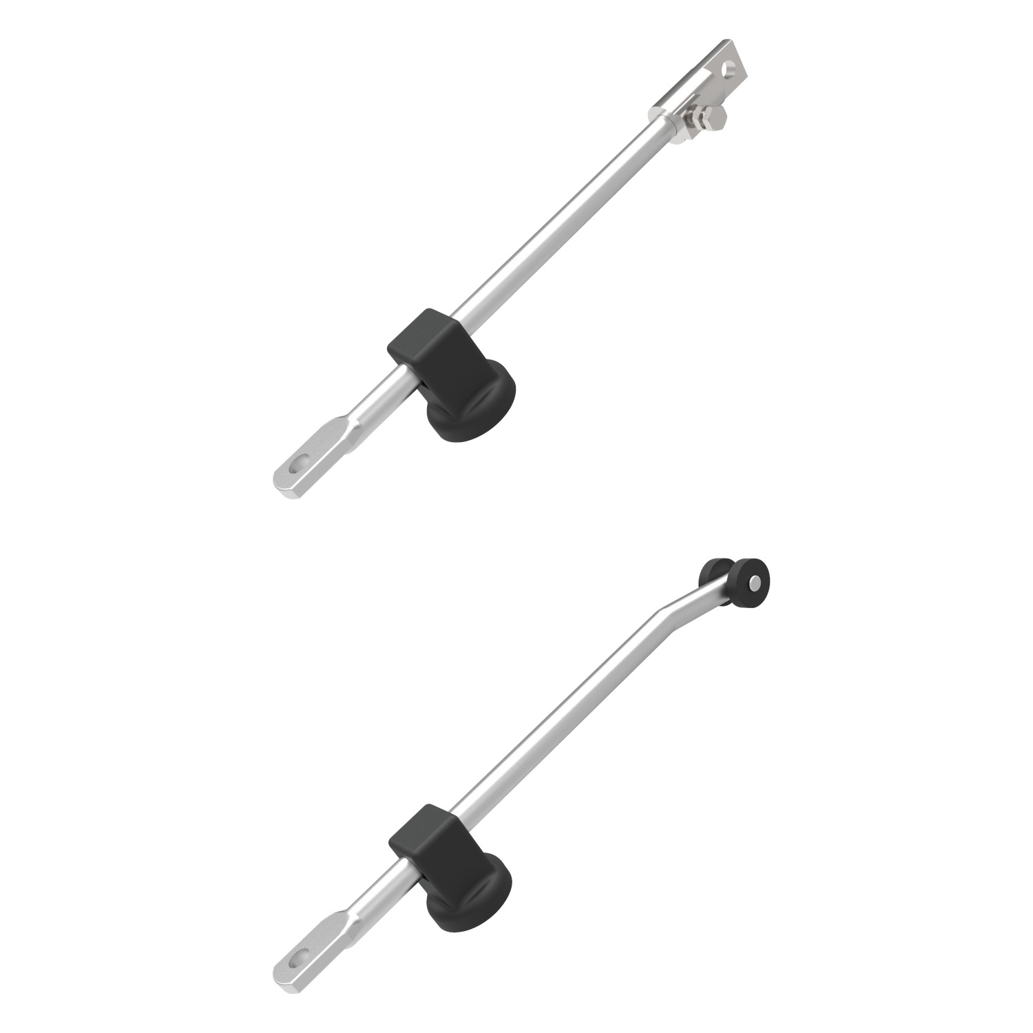A0303.AW0862 Multi-Point Latching round rod - Guide One - Polyamide Plastic, Black