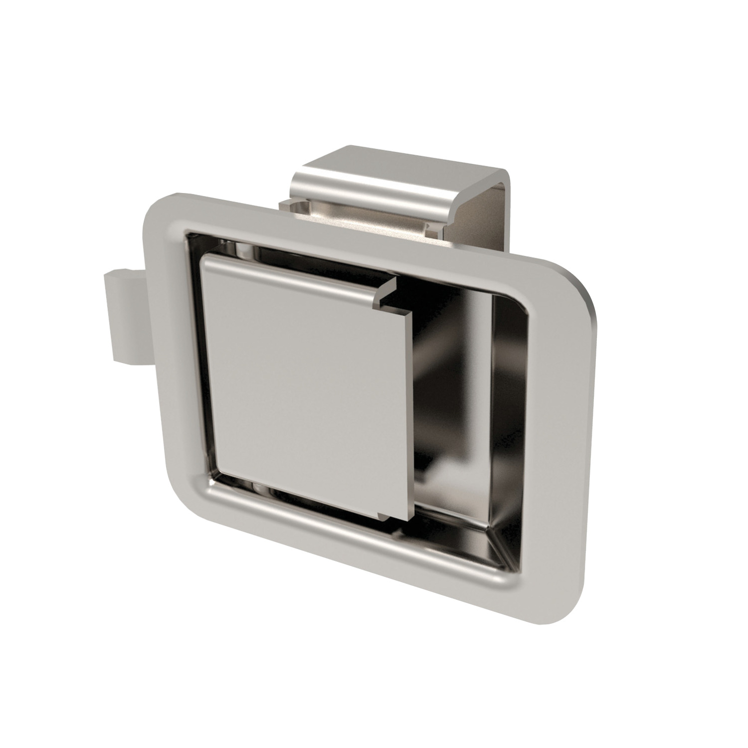 Product B4752, Push To Close Paddle Latches pull to open - slam action - stainless steel / 