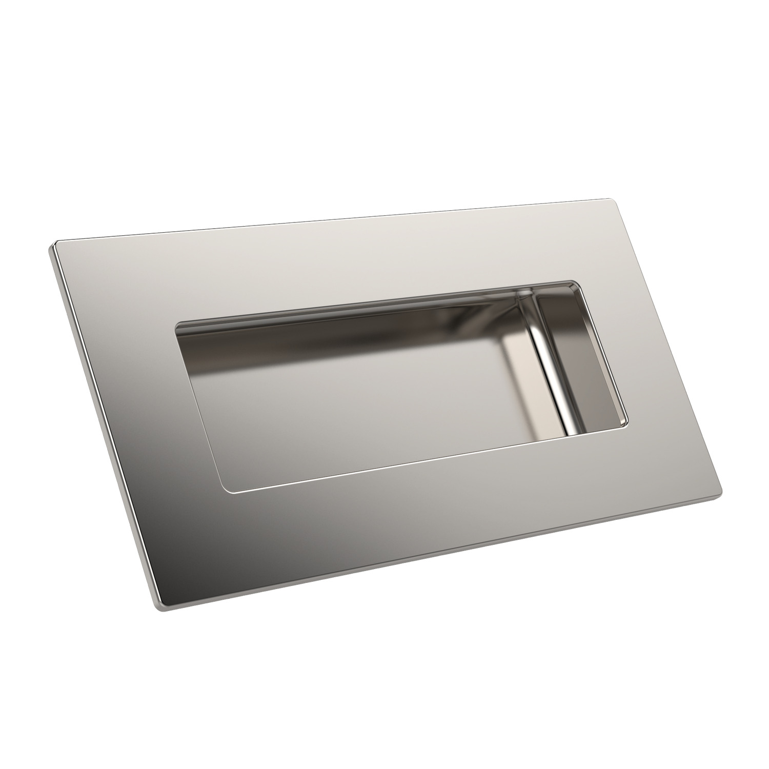 Pull Handles - Recessed Rear mounting stainless steel recessed pull handles. AISI 304 satin finish. Supplied with stainless steel M4 Nut.
