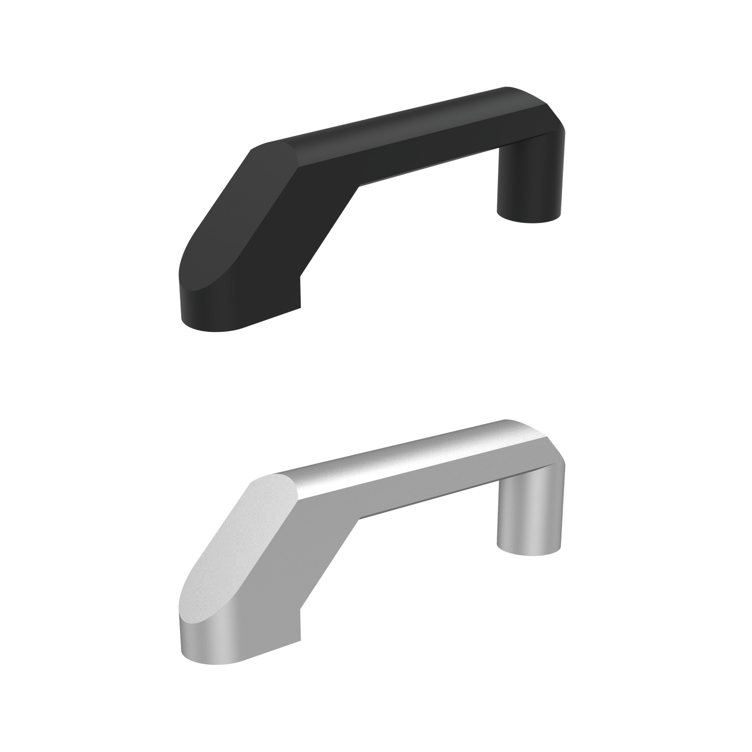 Pull Handles Our 78200 Aluminium pull handles have a Vibrant ground finish, raw or black powder coated. Stress resistance of minimum 500N.