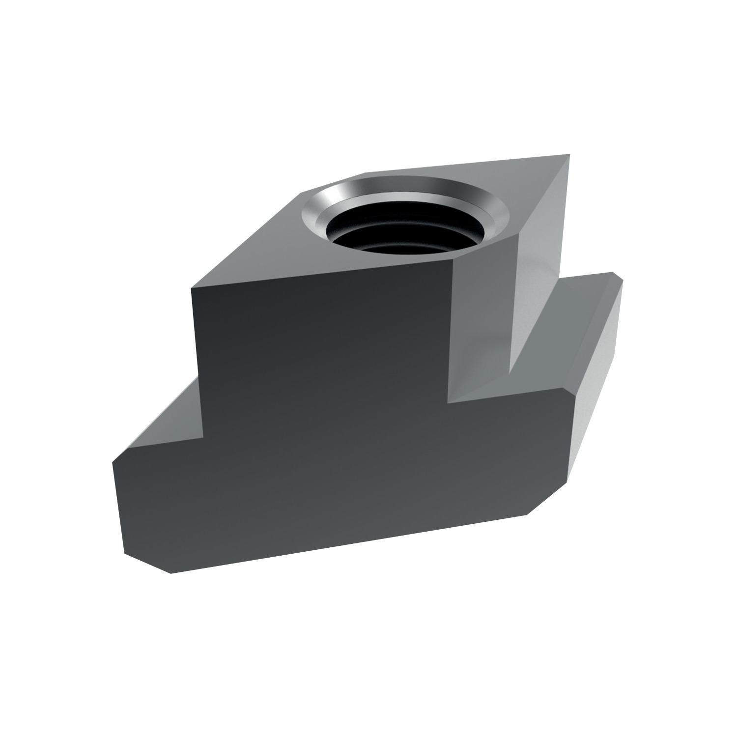 Rhombus T-Nuts Rhombus T-Nuts, steel, heat-treated. Very useful on long T-slots or where workpiece layout prohibits the introduction of bolts or nuts from the end of the T-slot. Keep slots clean to ensure accurate fit.