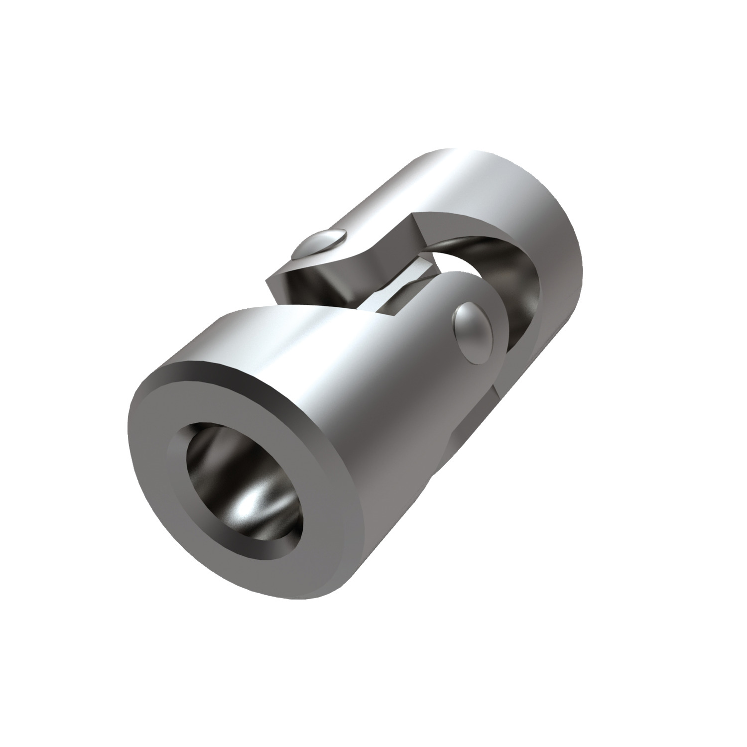 Stainless Single Universal Joint Stainless steel single universal joints manufactured to DIN 808. Maximum bending angle of 45° per joint.