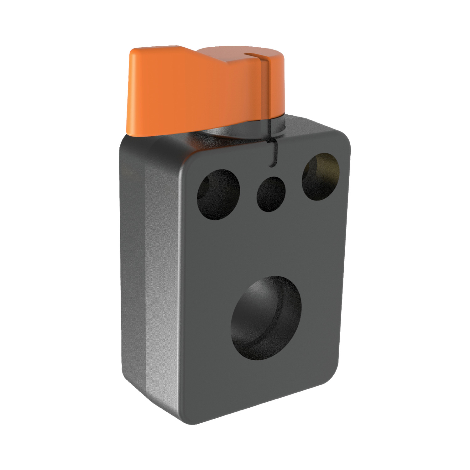 33980.W1516 One Touch Spindle Lock, Orange Handle orange handle - 16 dia - M5 EC:20192136 WG:05063055507011