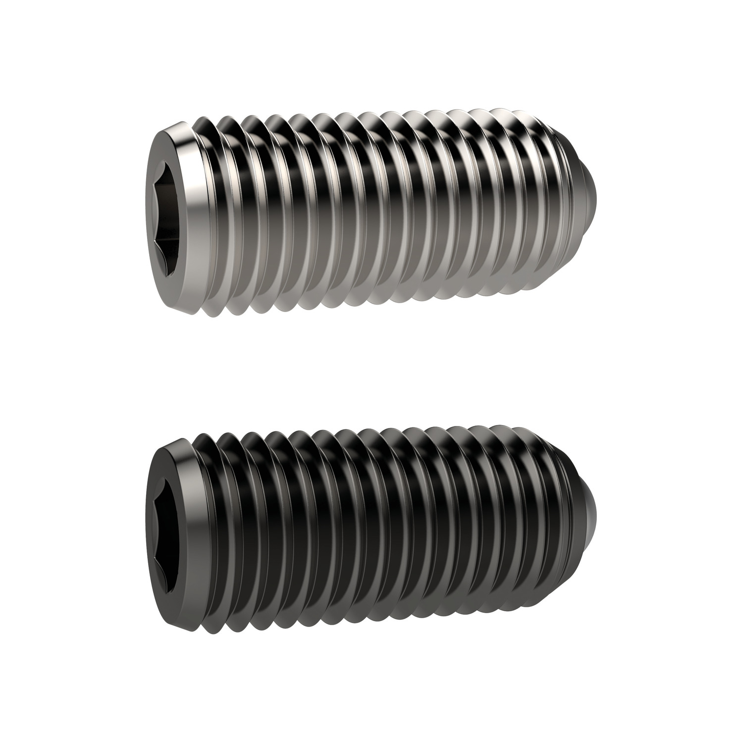 Spring Plungers Spring plungers with ball end & hex. socket. Available in steel or stainless steel. These spring plungers may be used for location, for applying pressure or lifting off.