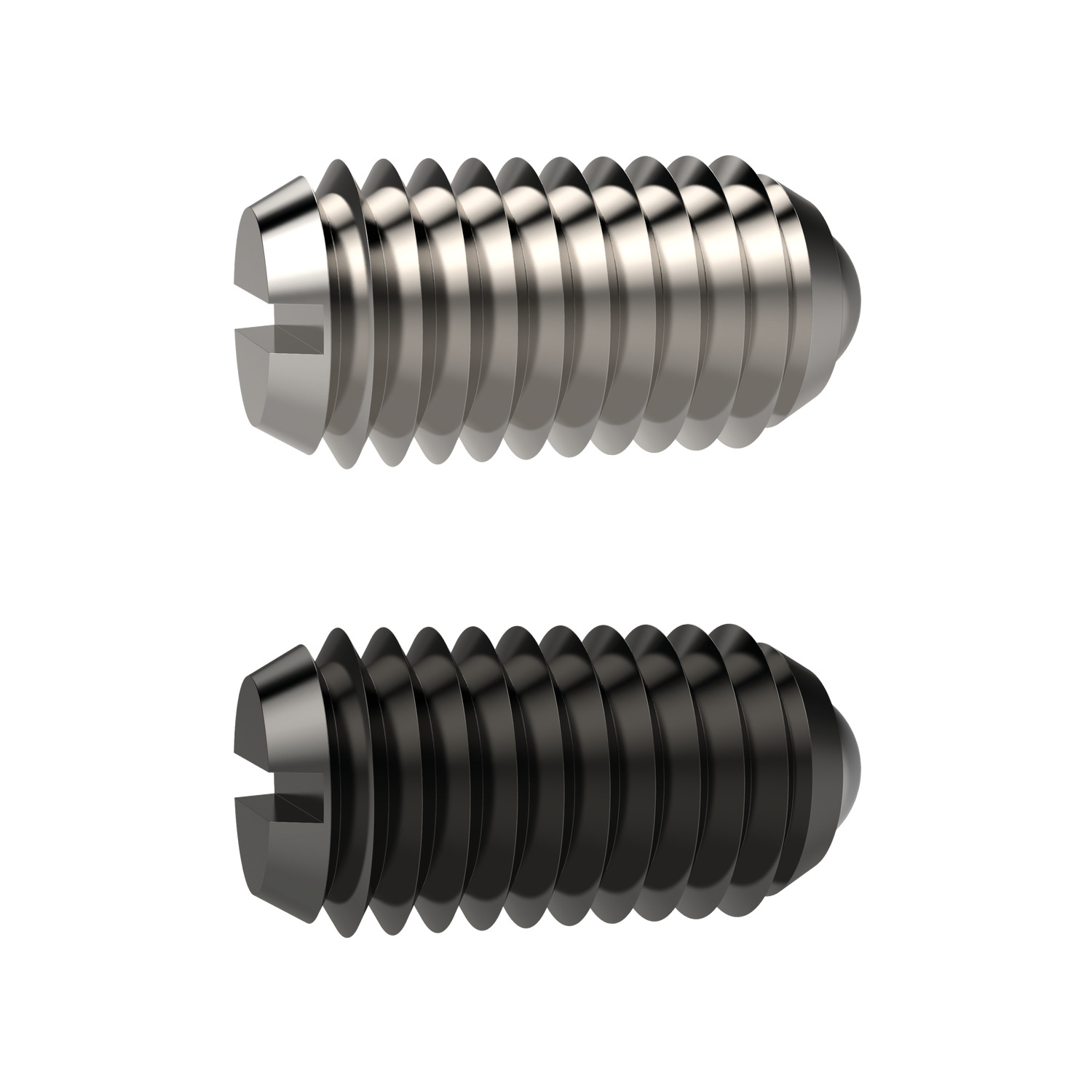 Spring Plungers A ball end and slot spring plunger available in steel and stainless steel with sizes starting from M2 upto M24. For locating, locking and position indexing. Increased spring strength variations provided within the standard range.