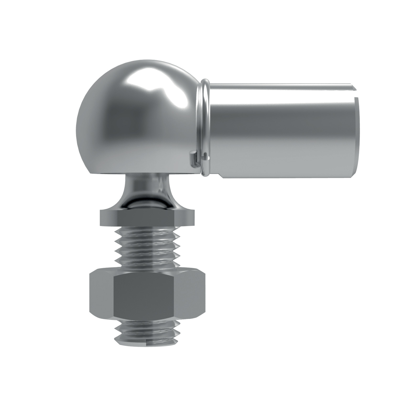 Stainless Ball and Socket Joints Ball sockets and joints made from zinc plated steel, with standard right hand thread. A safety ring helps with the retention of the ball stud in its housing.