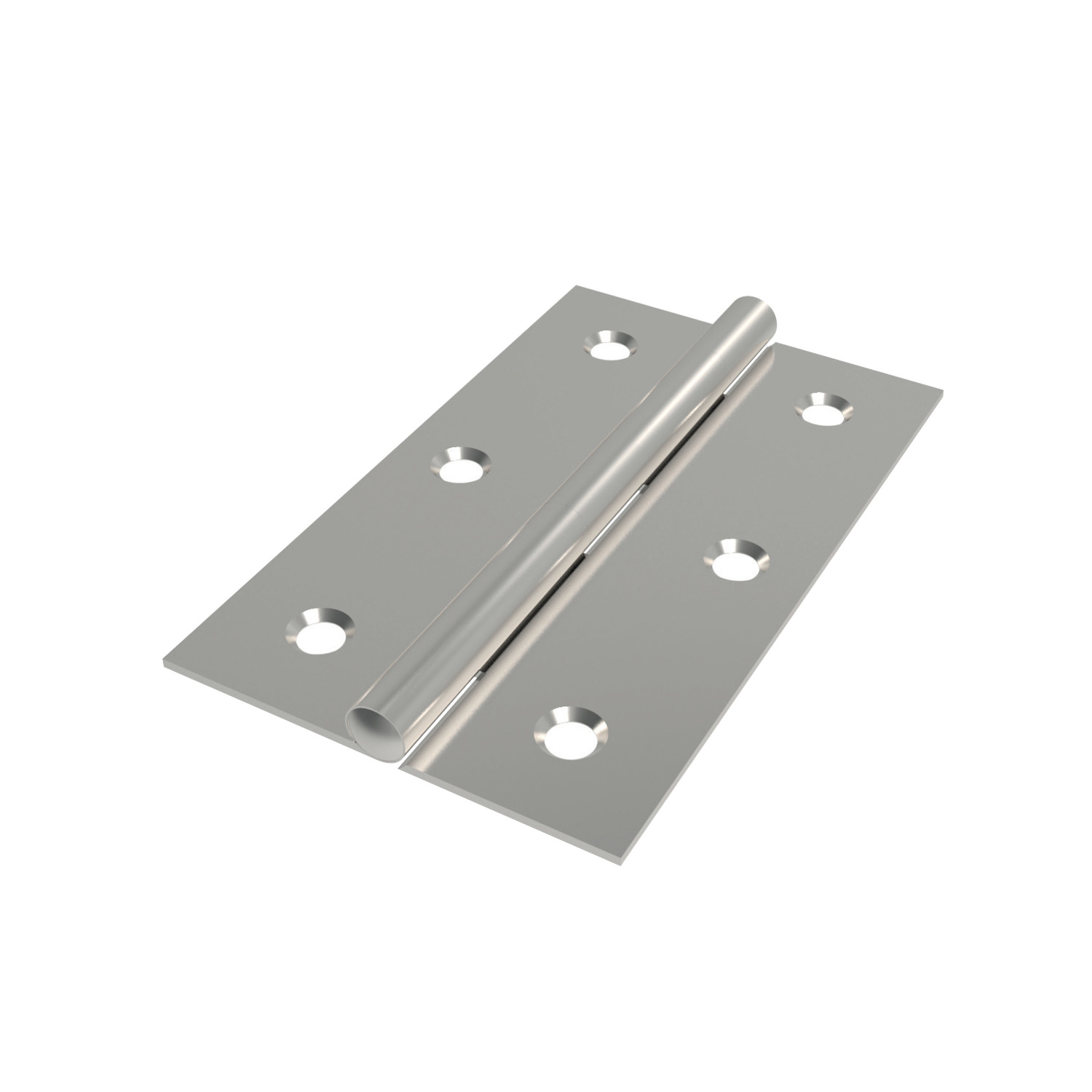 Surface Mount - Leaf Hinges Leaf hinges made from stainless steel (AISI 304) with polished finish.