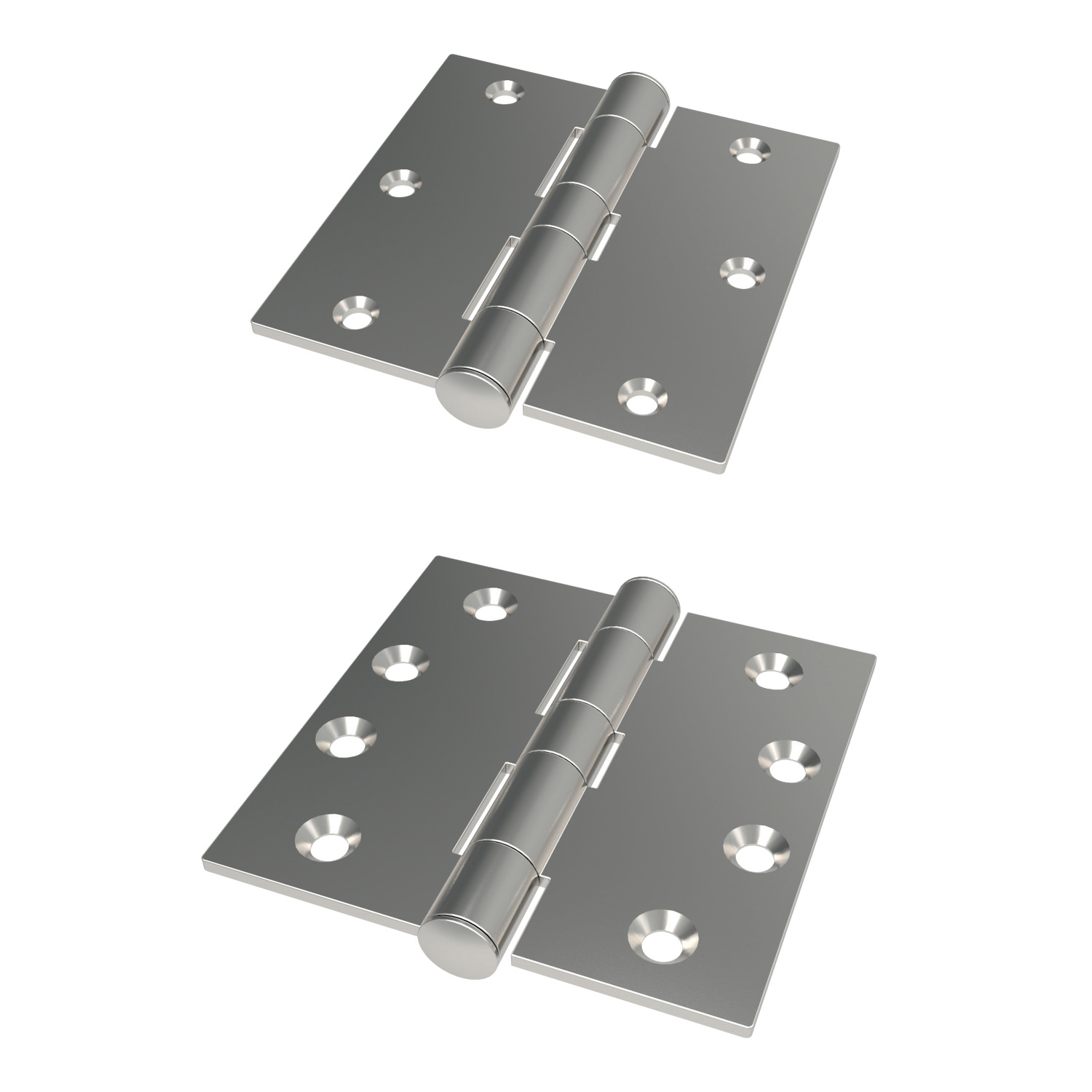 S0740.AC0011 Surface Mount - Leaf Hinges Screw mount - Stainless steel. 114,3 x 114,3. Also known as 52340.W0011