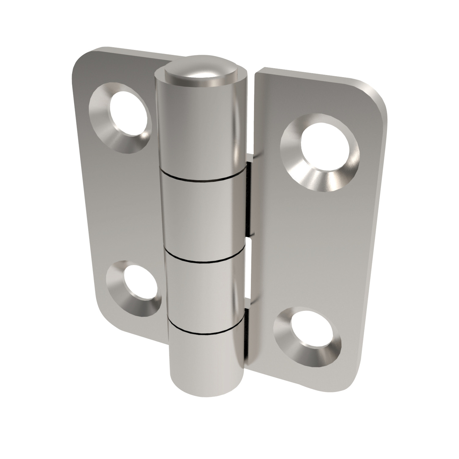Product S0738, Surface Mount - Leaf Hinges screw mount - stainless stel / 