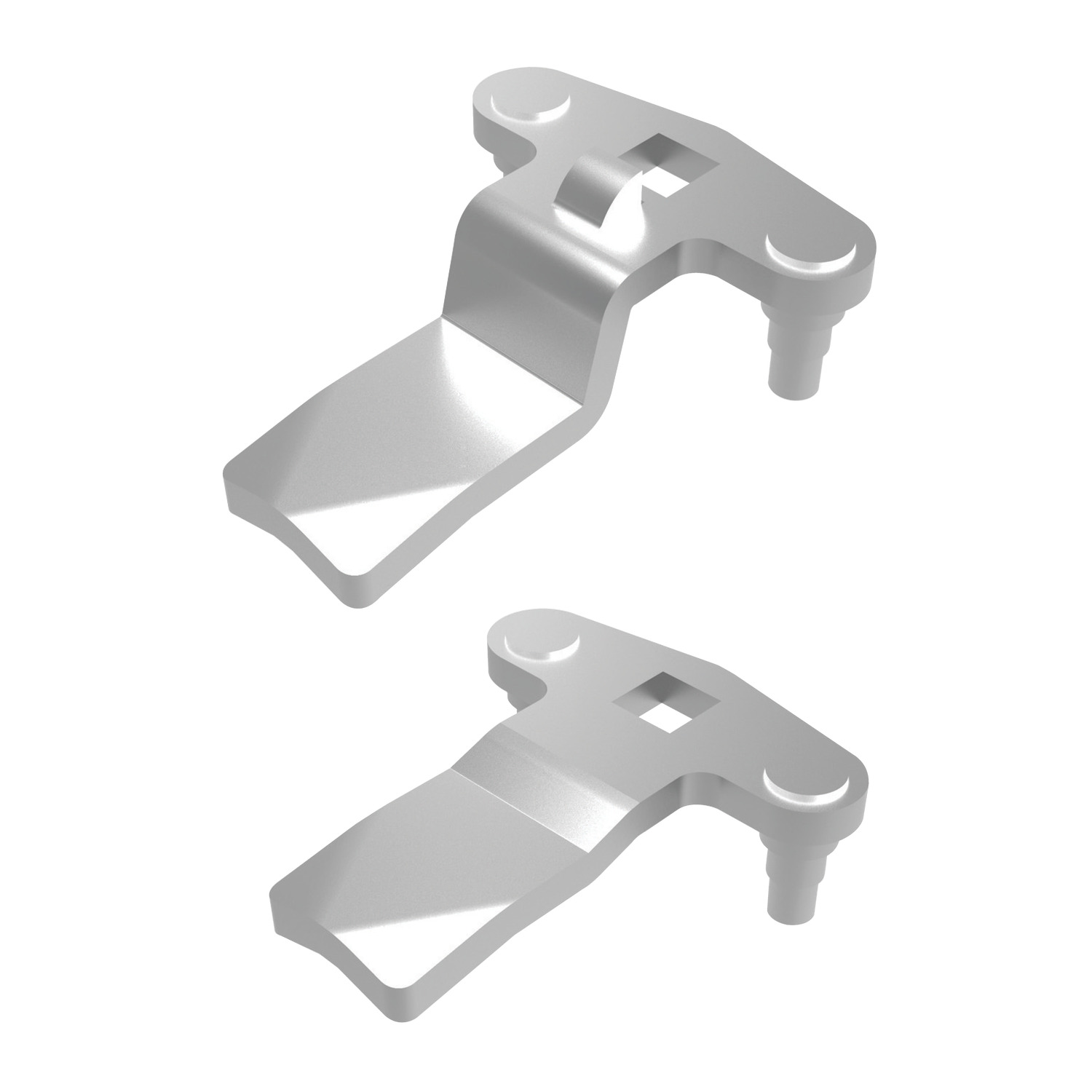 A0240.AW0004 Two Point Cams Flexi for 3-point latching - Steel, zinc plated - With Projection
