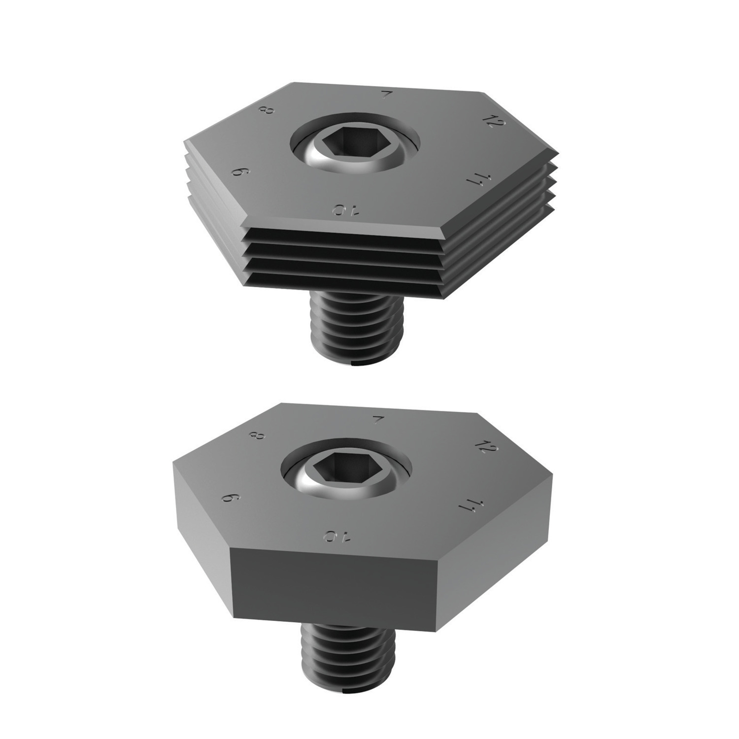 12040.W0012 Variable Hexagon Clamps - Hardened Steel Clamp, ribbed - 12-17 - 22 - 2 EC:20266776 WG:05063055891417
