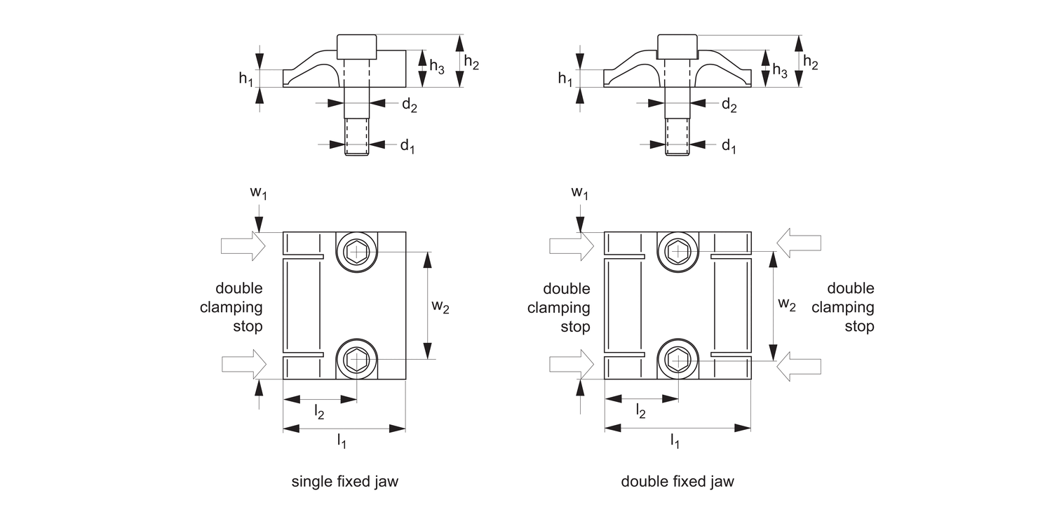 11071 1.2 Ton Fixed Stops