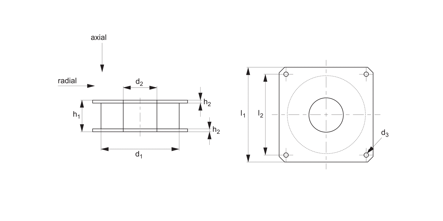 61800 Anti-vibration Pads