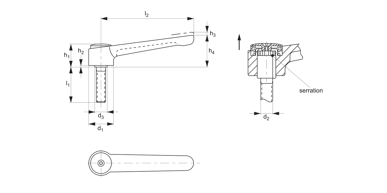 74496 Adjustable Clamping Levers