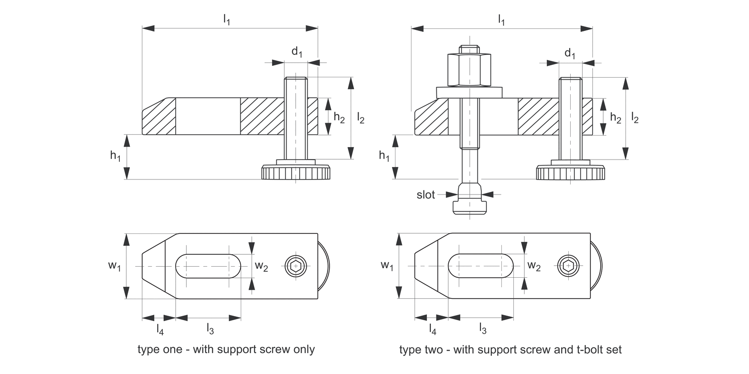 10400 Adjustable Plain Clamps