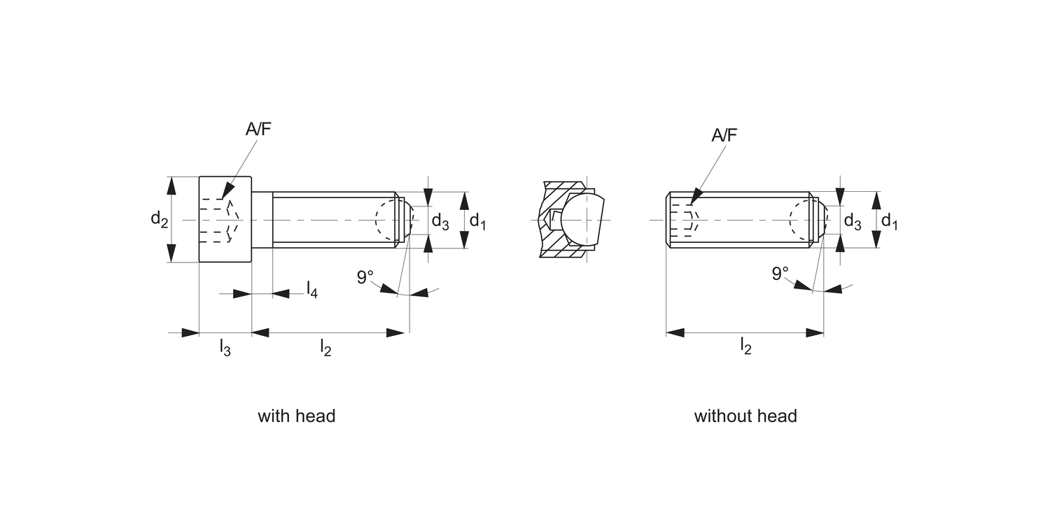 34000 Thrust Screws - Steel