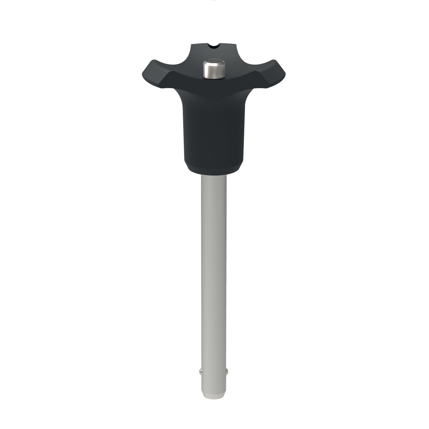 33080.BK - Ball Lock Pins - Single Acting - Black Plastic Handle