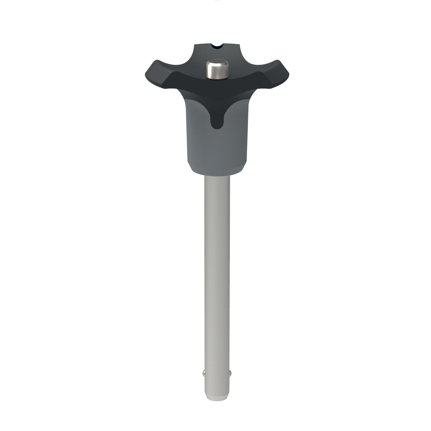 33080.GR Ball Lock Pins - Single Acting - Grey Plastic Handle