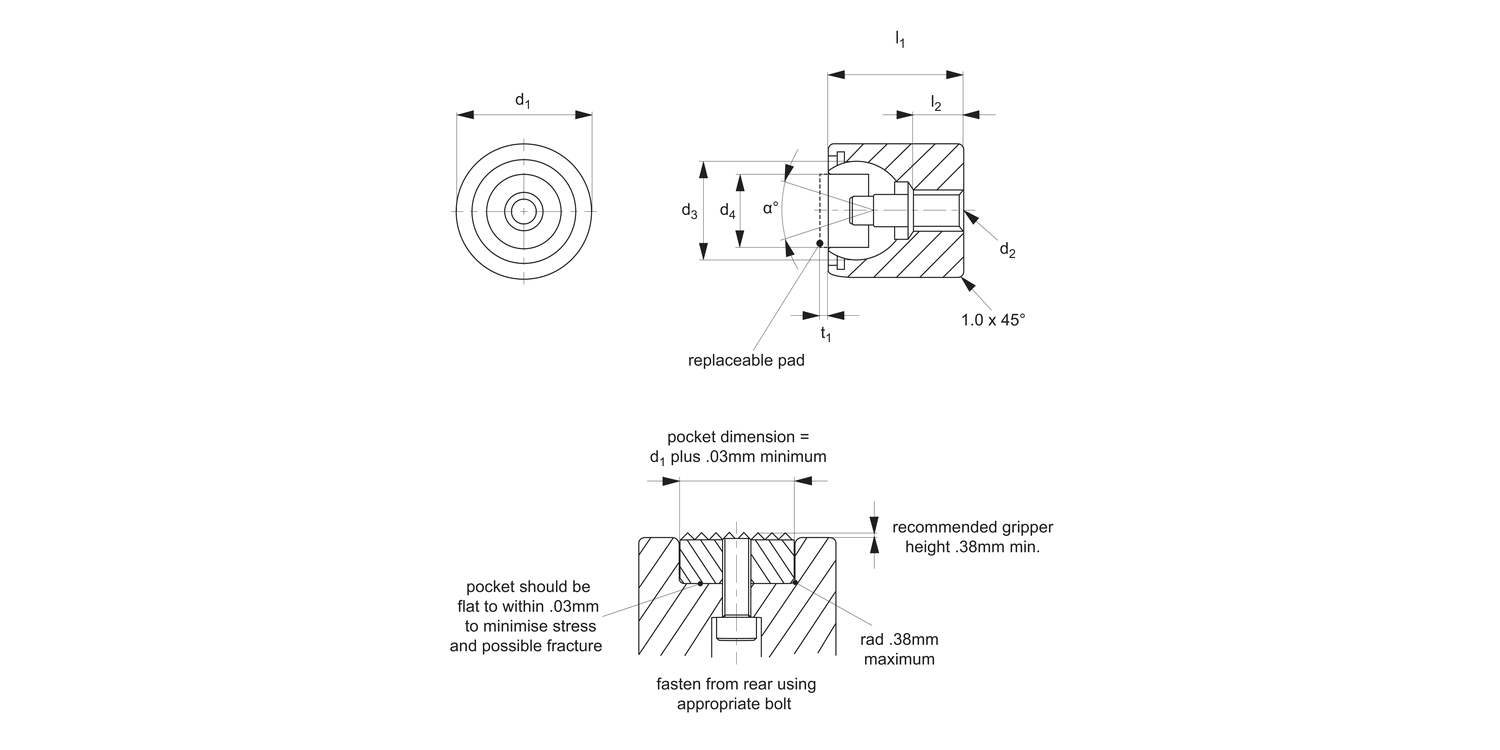 35580 Grippers - Self Aligning - Housing