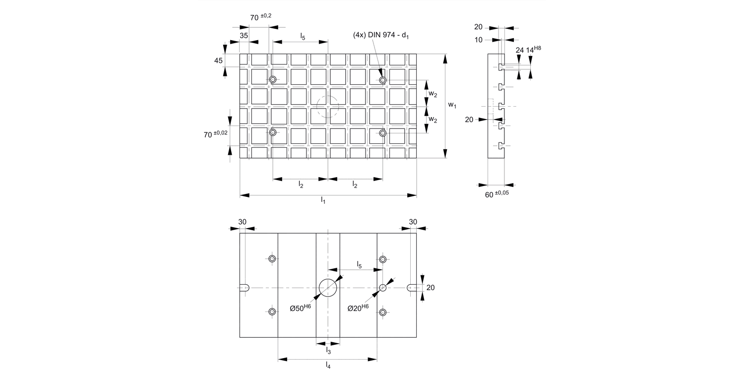19580 T-Slot Base Plate