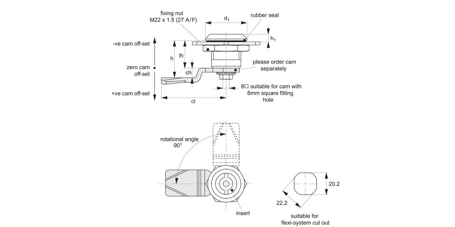 A1103 Cam Latches - Flexi-System