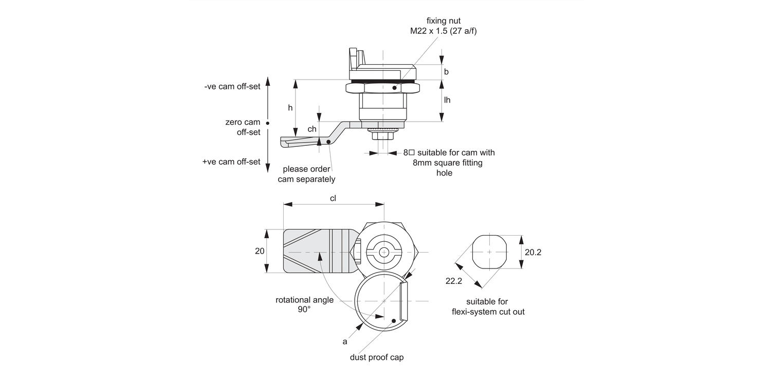 A1168 Cam Latches - Flexi-System