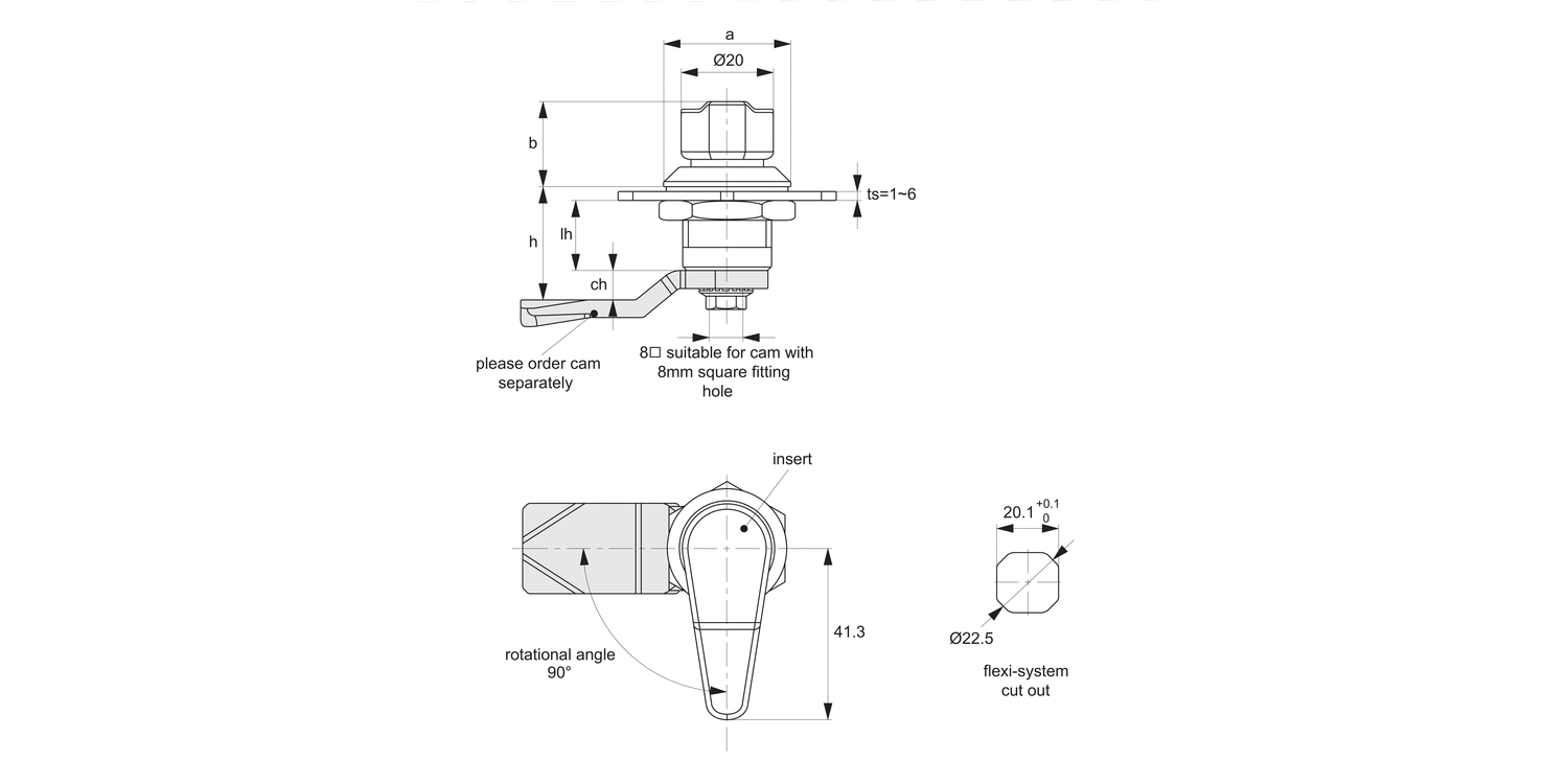 A1203 Cam Latches - Flexi-System
