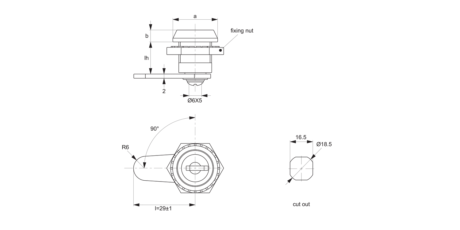 A2340 Mini Cam Lock