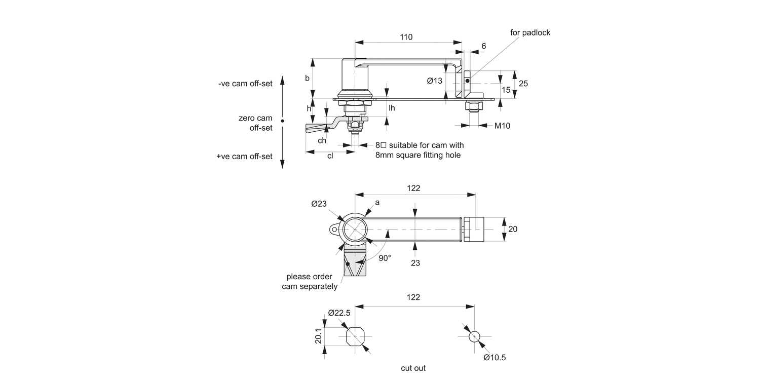 A2528 Cam Lock - Flexi-System