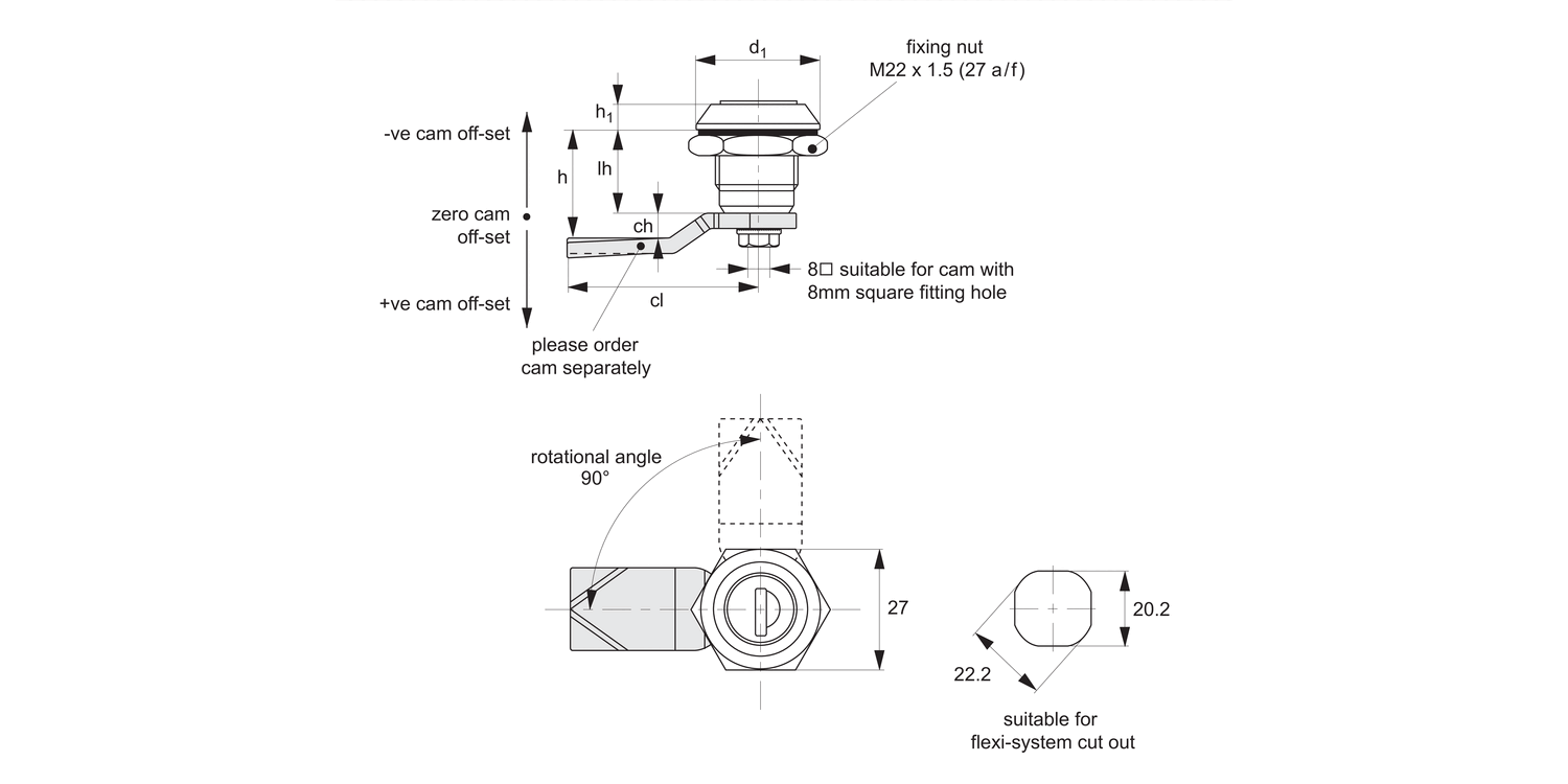 A2001 Cam Locks - Flexi-System