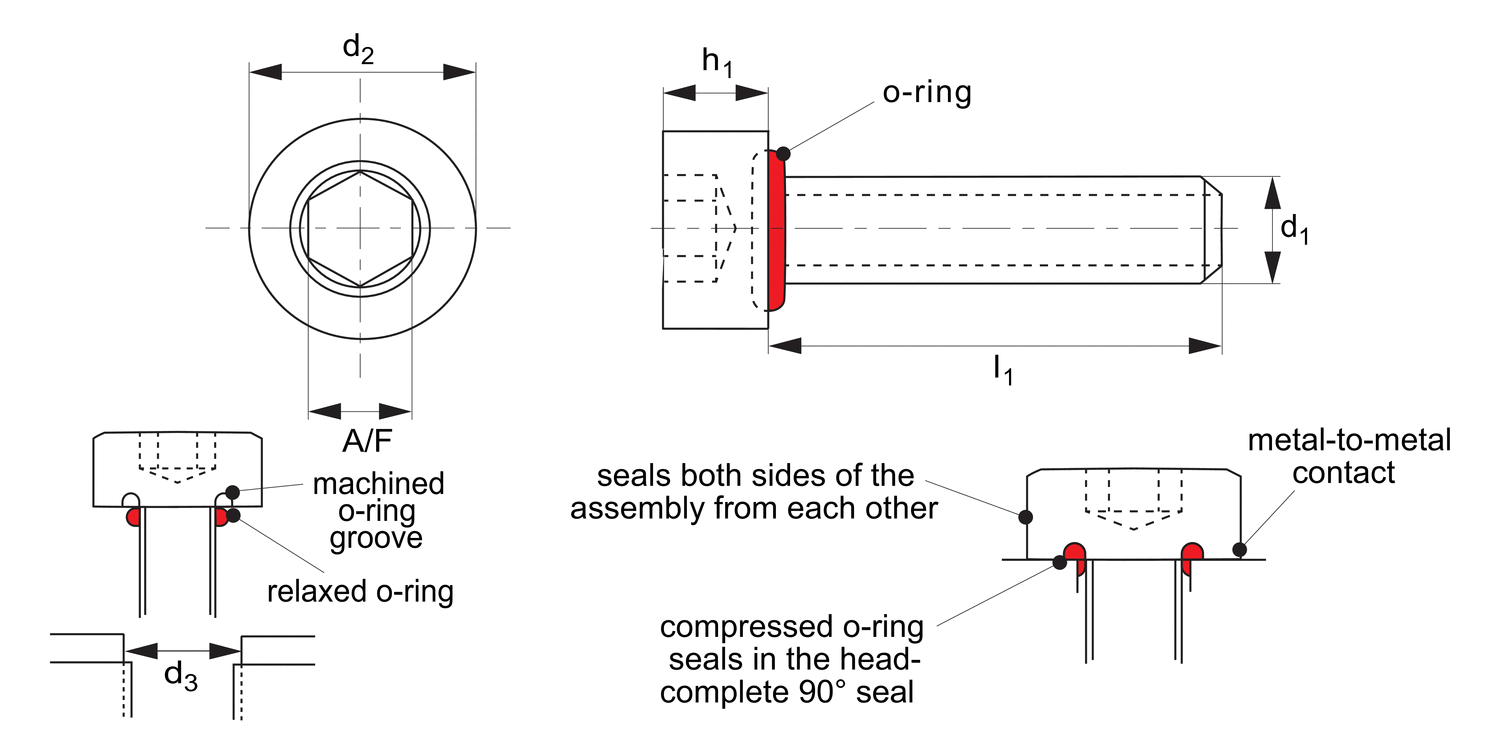36633 Cap Head Seal Screws