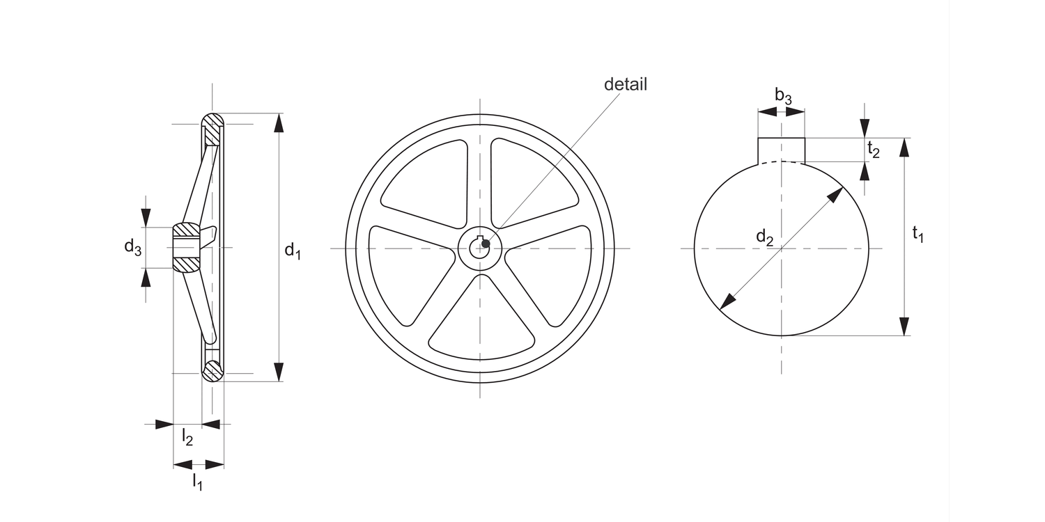 77100 Cast Iron Handwheels