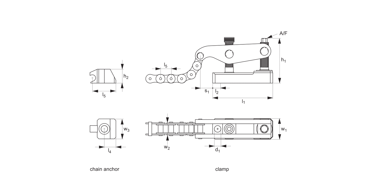 12752 Chain Clamp Sets - 50kN