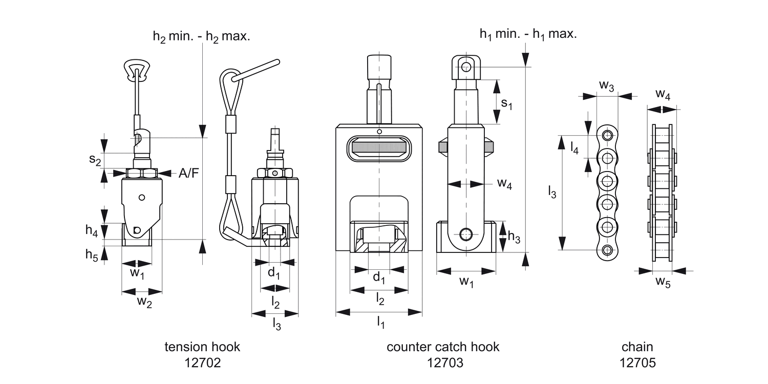 12700 Chain Clamping Set