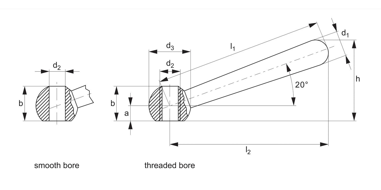 74201 Clamping Levers - Stainless Steel