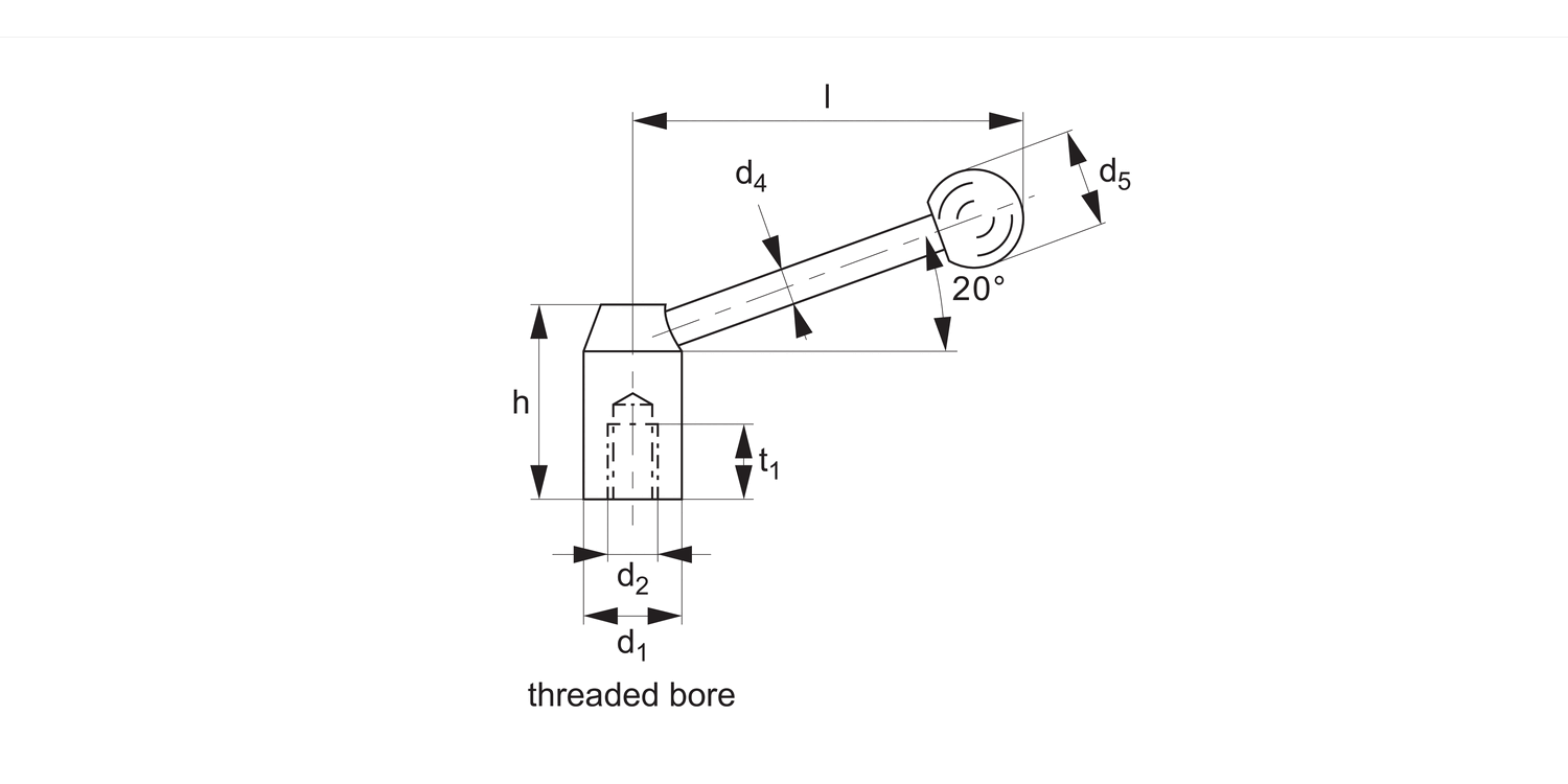 74301 Clamping Levers, Stainless Steel
