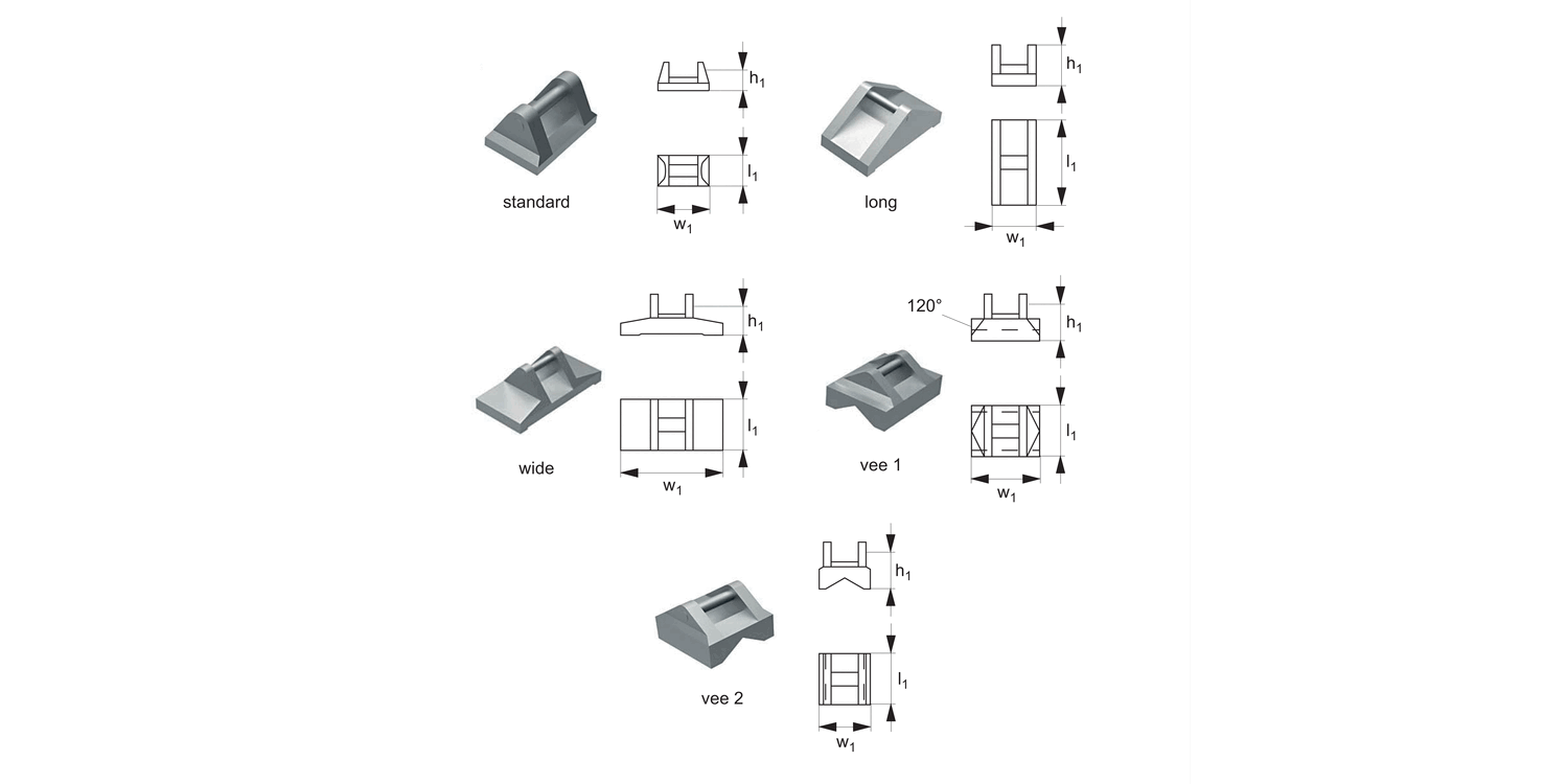 10652 Monobloc Clamping Pads