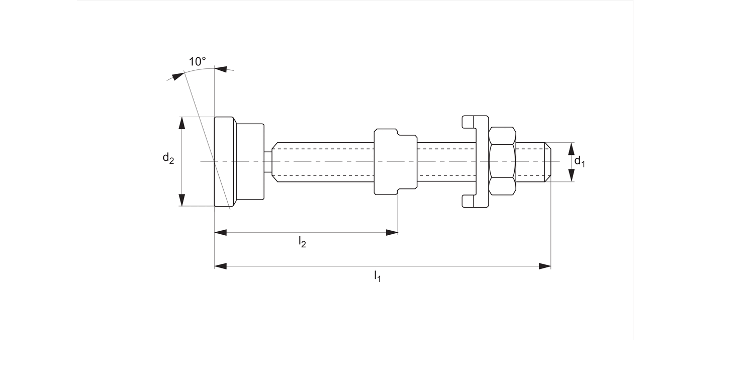 45080 Self-Aligning Clamping Screw