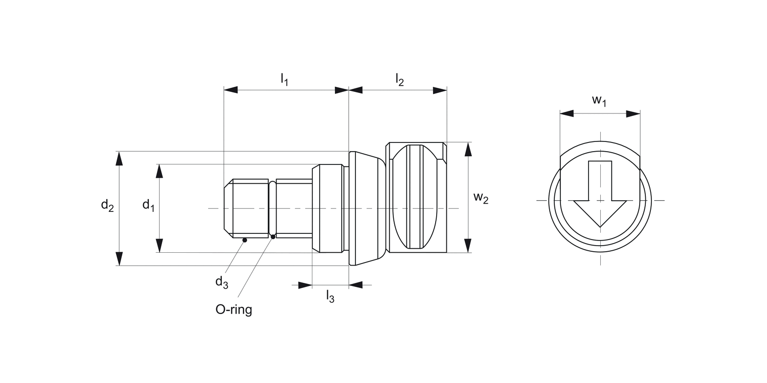12049.2 Tapered Clamping Screws - Plain