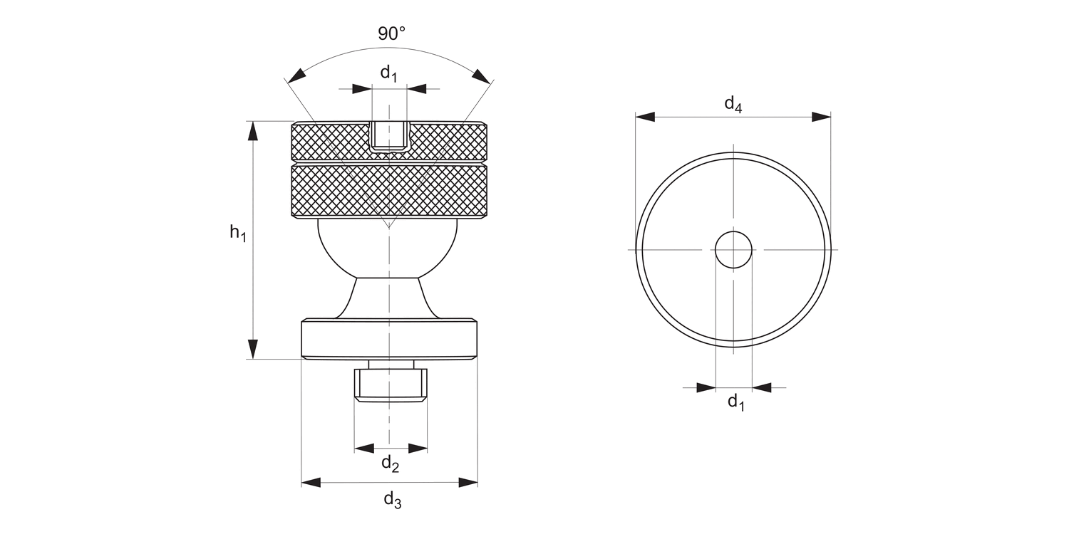19354 CMM Fixturing Adjustable Positioners