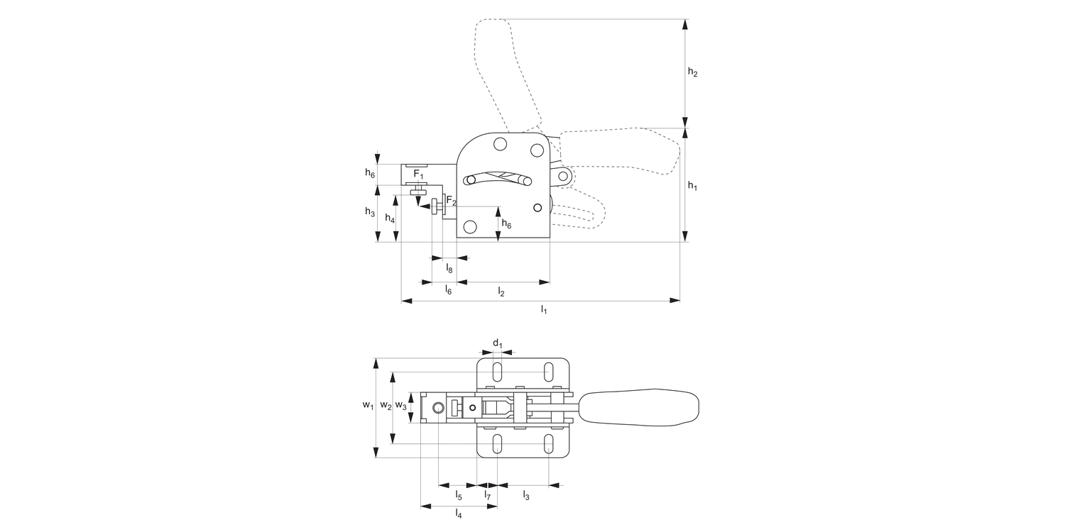 42500 Combination Toggle Clamp