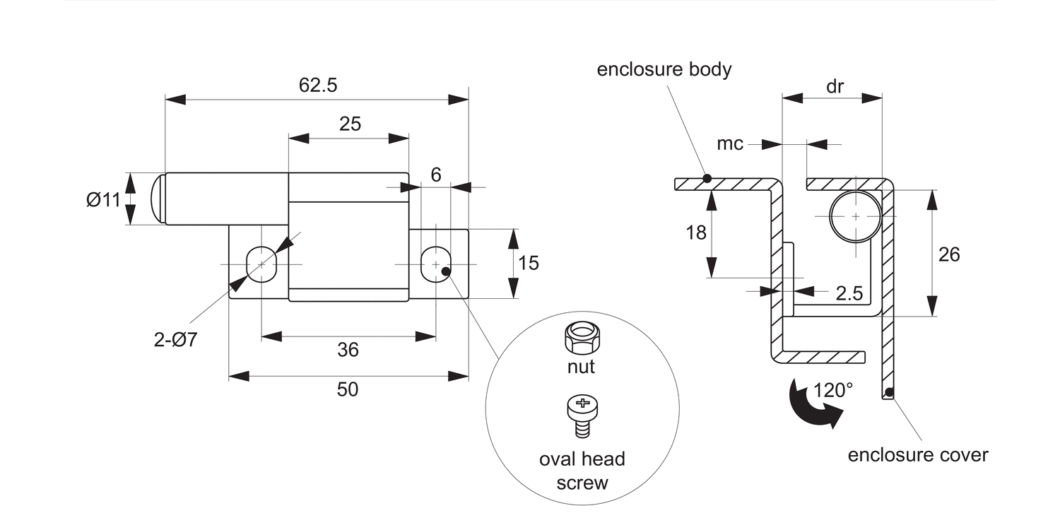 S2170 Concealed Pivot Hinges - Lift Off