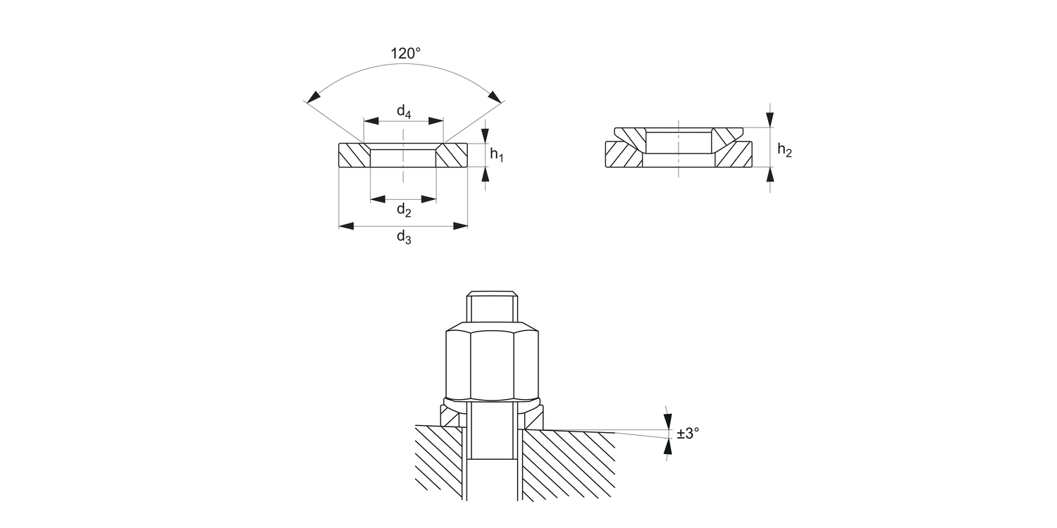 25500 Dished Washers